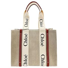 Chloé Logo Woody Medium Tote Bag