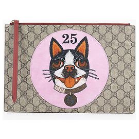 Gucci Borsa a mano in pelle beige