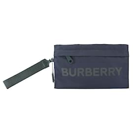 Burberry Borsa a tracolla in nylon blu navy