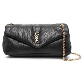 Saint Laurent Borsa media in pelle di agnello grana