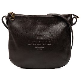 LOEWE Bandolera de Cuero Marrón Heritage