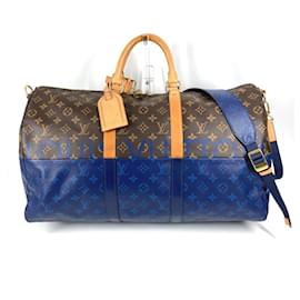 Borsa da viaggio Keepall Bandoulière 50 Monogramma Split Bicolore Louis Vuitton