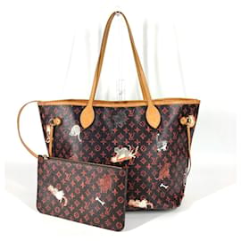 Borsa a Spalla Neverfull MM Catgram Monogram Louis Vuitton