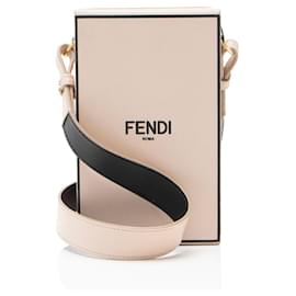 Fendi Leather Vertical Box Shoulder Bag