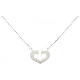 Collana Cartier C Heart 750 Oro Bianco