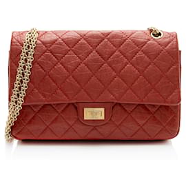 Borsa a doppio flap Reissue 226 in pelle di vitello invecchiata Chanel