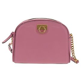 Bolsa de Ombro Gancini em Couro Salvatore Ferragamo