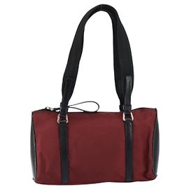 Borsa a mano vintage Prada con zip in tessuto