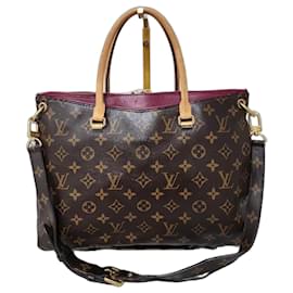 LOUIS VUITTON Sac Pallas en Toile Monogram Marron - Louis Vuitton