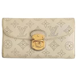 Louis Vuitton Cartera de cuero gris