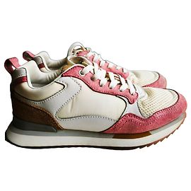 Autre Marque Sneakers Hoff Oslo in suede e pelle bianca e rosa