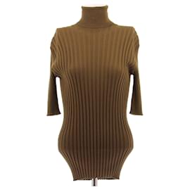 Jersey fino Bottega Veneta de algodón mostaza