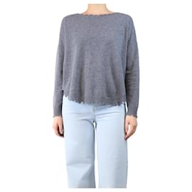 Grau beschädigter Kaschmir-Pullover - Größe S - Autre Marque