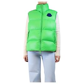 Moncler Helle grüne Steppweste - Größe UK 12