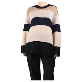 Oversized-Pullover aus Kaschmir in neutral und schwarz - Größe XS - Khaite