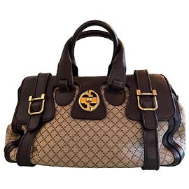 Iconic Gucci Boston Bag - 1973 Collection by Frida Giannini - Diamante Canvas