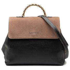 Borsa Velazquez Twist in pelle nera LOEWE