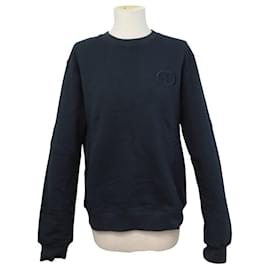 NEUER CHRISTIAN DIOR SWEATSHIRT CD ICON 943J612A0531 L 52 AUS BLAUEM BAUMWOLLSTOFF - Dior