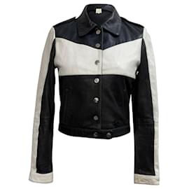 Giacca bicolore Maje in poliestere nero