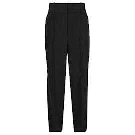 Pantalones rectos de tiro alto Givenchy en poliéster negro