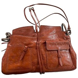 Borsa a mano Bottega Veneta in pelle marrone con farfalle