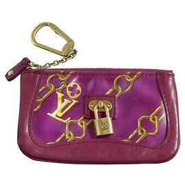 Portafoglio Louis Vuitton in pelle rossa