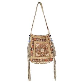 Autre Marque Bolso de Hombro de Ante Multicolorido