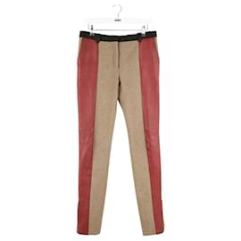 Céline Pantalón slim de lana marrón