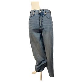 Madewell Jean recto de talle alta azul claro