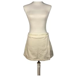 J.Crew Minifalda de algodón blanco