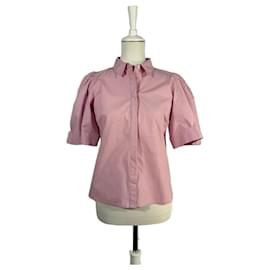 Camisa rosa de manga corta abullonada - Gestuz