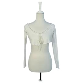 Kurzer weißer Bolero zum Binden - Autre Marque