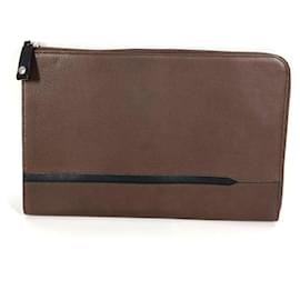 Bulgari Borsa clutch in pelle a forma di L Bvlgari