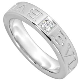 Bvlgari Doppel-Logo-Ring mit Diamant - Bulgari