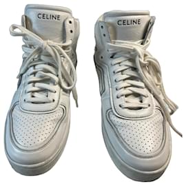 Céline Sneakers alte in pelle bianca CELINE