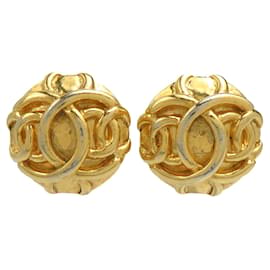 CHANEL Coco Mark Ohrringe aus goldfarbenem Metall für Frauen - Chanel