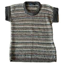 Top Isabel Marant de Manga Corta con Patrón Étnico