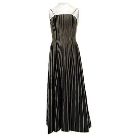 Autre Marque Abito nero con lacci POPPY MORENI