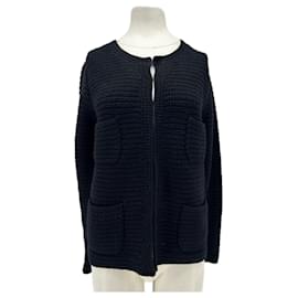 Johnnie Boden Schwarzer Strickcardigan