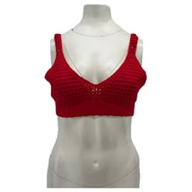 Sujetador de crochet rojo - Autre Marque