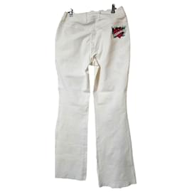 Jeans acampanados bordados Escada Ibiza Hippy Tattoo