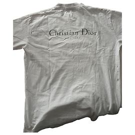 Christian Dior T-Shirt Relaxed Fit aus Baumwolle Weiß Creme