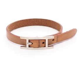 Bracelet Charm Hermès en Brun et Argent