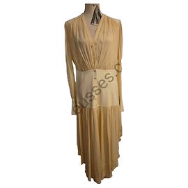 Vestido largo Chloé - Hecho en Francia - Talla 42 Mujer - Amarillo