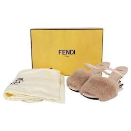Primei sandali con tacco alto in visone Taglia - Fendi