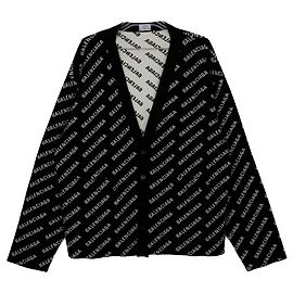 Balenciaga Multi Logo All Over Cardigan Größe