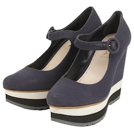 Plateau-Pumps mit Riemchen - Prada