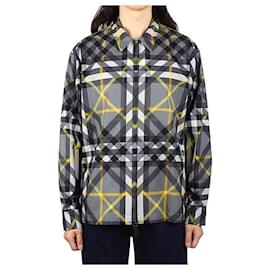 Camicia con zip a quadri misti - Burberry