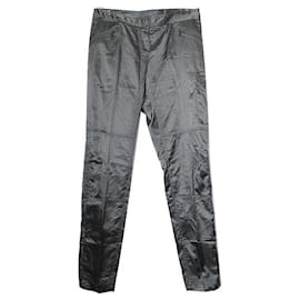 Pantalones cargo de satén gris caqui - Prada