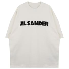 T-shirt in jersey con logo frontale - Jil Sander